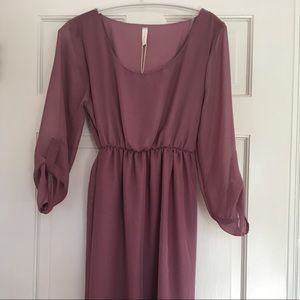 NWT PinkBlush Purple Maternity Dress size S
